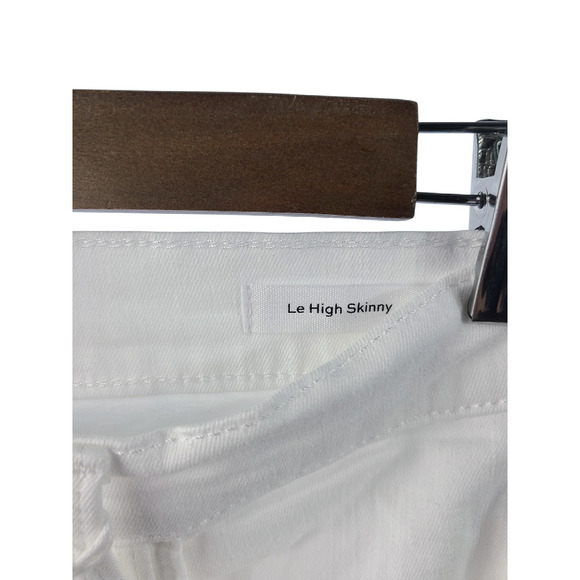 FRAME Le High Skinny High-Rise Skinny Jeans Size 27 NWT White - Picture 6 of 8